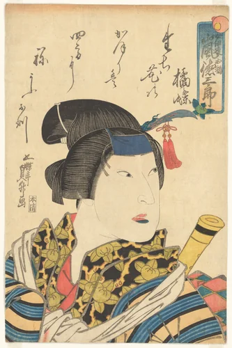 The Actor Arashi Tokusaburō as the Female Gallant (Onnadate) Ohashi by Utagawa Sadamasu (初代歌貞升), print, 1838