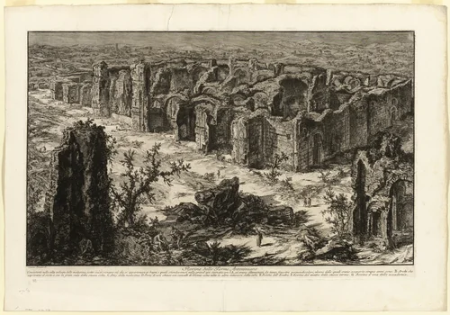 Ruins of the Antonine Baths [Baths of Caracalla], from Views of Rome by Giovanni Battista Piranesi, print, 1765