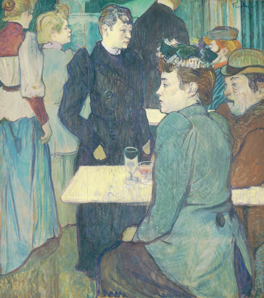 A Corner of the Moulin de la Galette by Henri de Toulouse-Lautrec, painting, 1892
