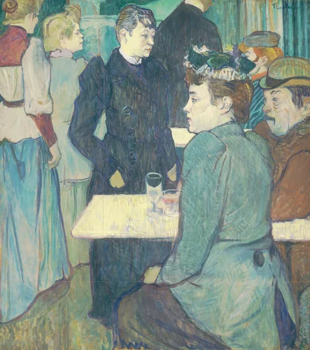 A Corner of the Moulin de la Galette by Henri de Toulouse-Lautrec, painting, 1892