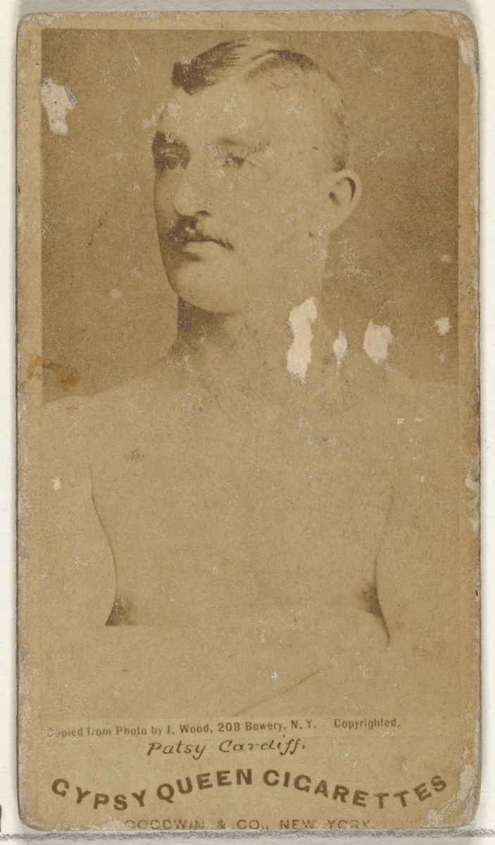 Patsy Cardiff, from the Celebrities and Prizefighters series (N174) for Gypsy Queen Cigarettes by Goodwin & Company, photograph, 1887-1888