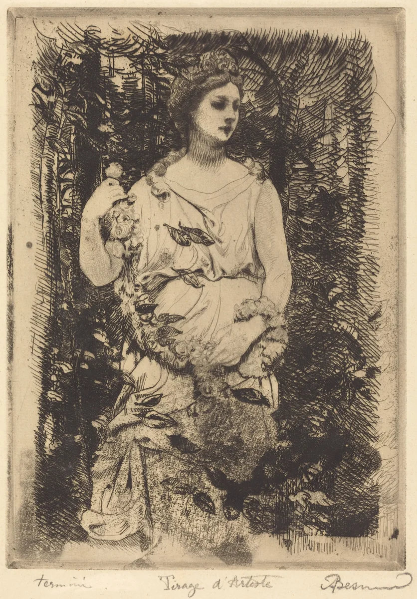 La Flore de le Gros by Albert Besnard, print, 1899
