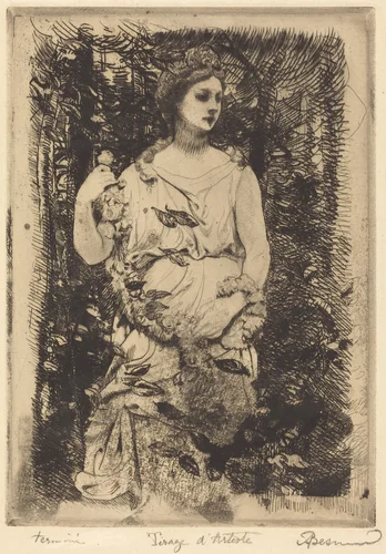 La Flore de le Gros by Albert Besnard, print, 1899