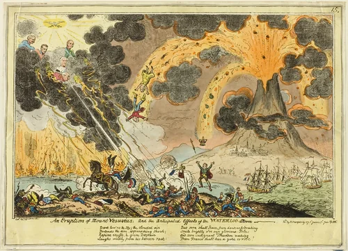 An Eruption of Mount Vesuvius by George Cruikshank, print, 1815
