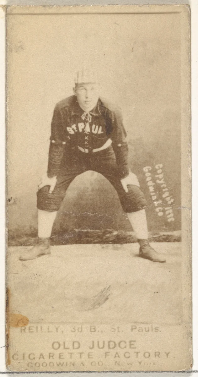 Charles Thomas "Charlie" Reilly, 3rd Base, St. Paul Apostles, from the Old Judge series (N172) for Old Judge Cigarettes by Goodwin & Company, photograph, 1888-1889