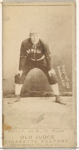 Charles Thomas "Charlie" Reilly, 3rd Base, St. Paul Apostles, from the Old Judge series (N172) for Old Judge Cigarettes by Goodwin & Company, photograph, 1888-1889