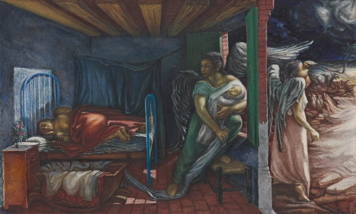 The Angel Kidnappers by Julio Castellanos, painting, 1943