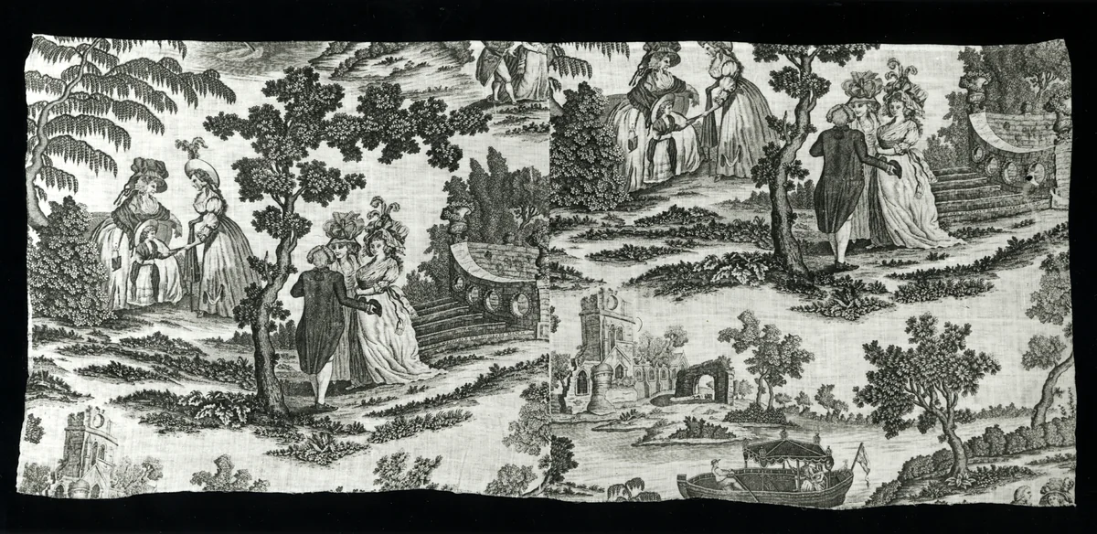 Panel (Furnishing Fabric) by D. Richards, textile, 1780-1785