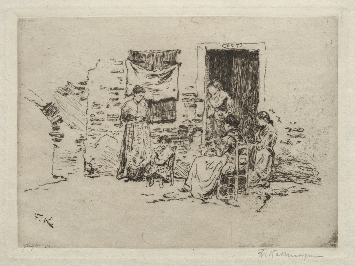 Chioggia by Friedrich Kallmorgan, print