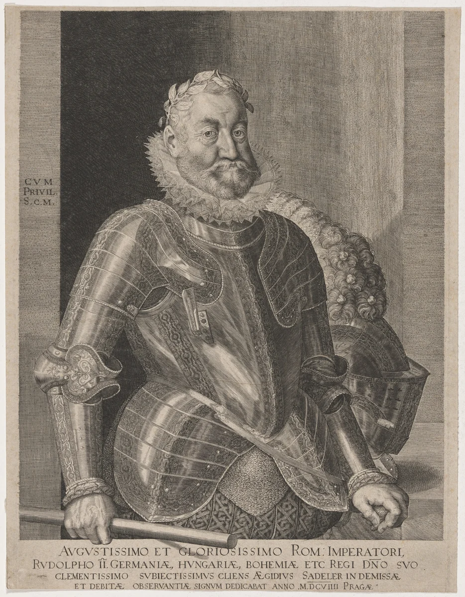 Emperor Rudolph II by Aegidius Sadeler II, print, 1609