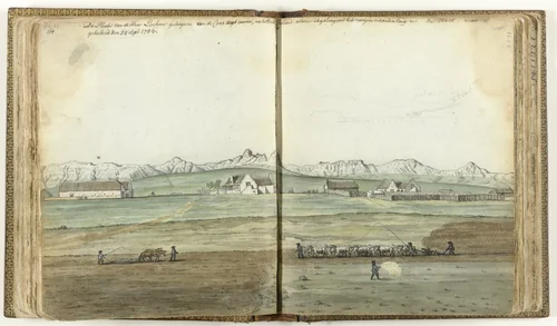 Plaats 'Vergenoegd' van de heer Lochner by Jan Brandes, drawing, 1786