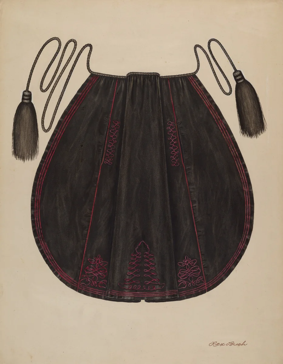 Silk Apron by Rex F. Bush, index of american design, 1938