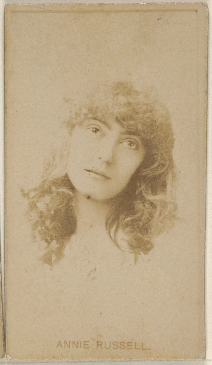 Annie Russell, from the Actors and Actresses series (N45, Type 8) for Virginia Brights Cigarettes by Allen & Ginter, photograph, 1885-1891