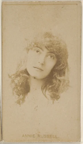 Annie Russell, from the Actors and Actresses series (N45, Type 8) for Virginia Brights Cigarettes by Allen & Ginter, photograph, 1885-1891