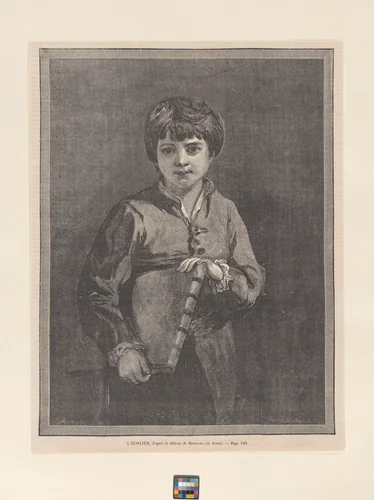 L'Écolier, from "L'Univers Illustré" by Henry Linton, print, 1861