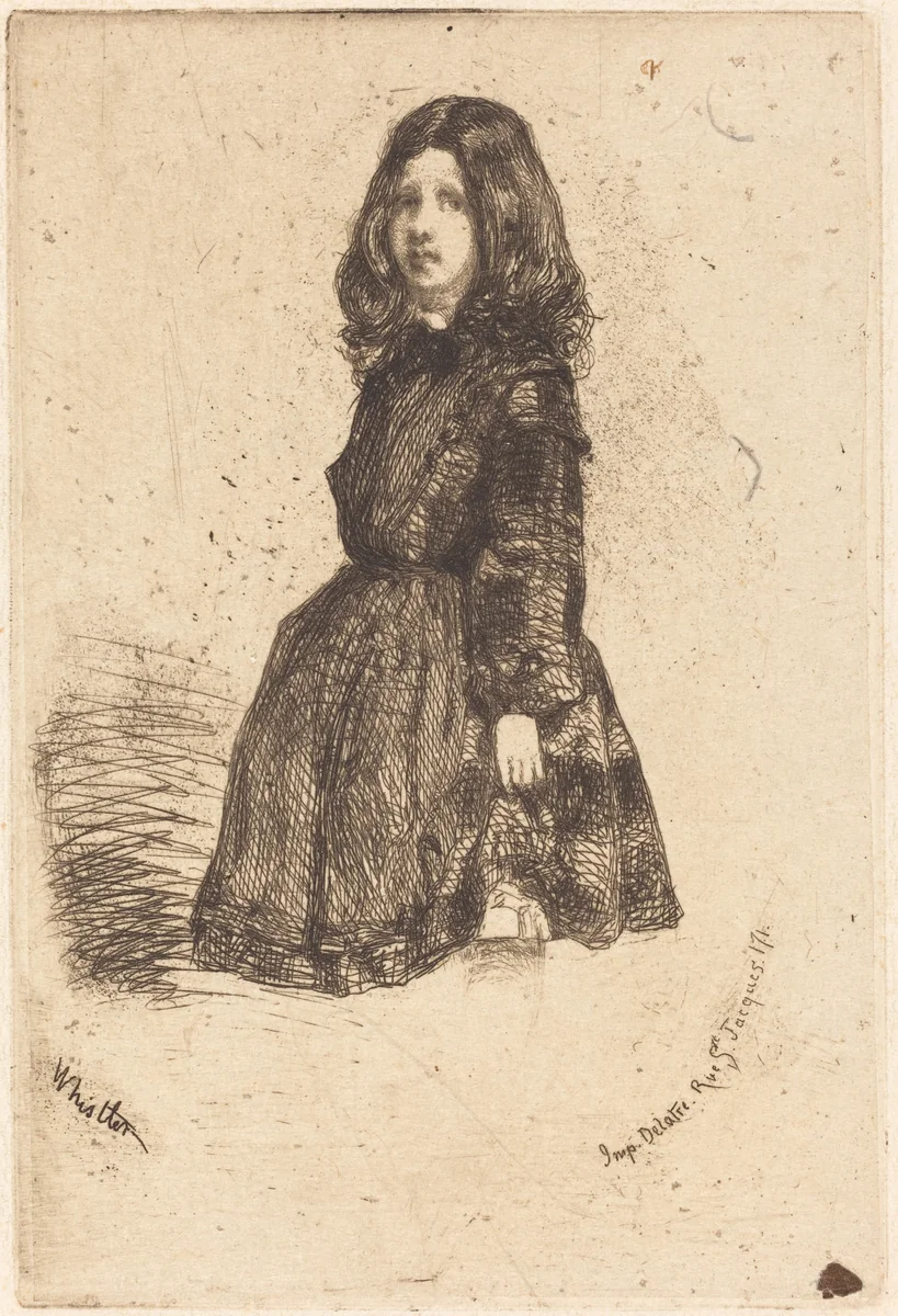 Annie by James McNeill Whistler
Auguste Delâtre, print, 1857-1858