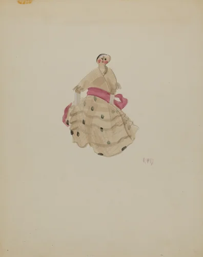 Doll by Raoul Du Bois, index of american design, 1936