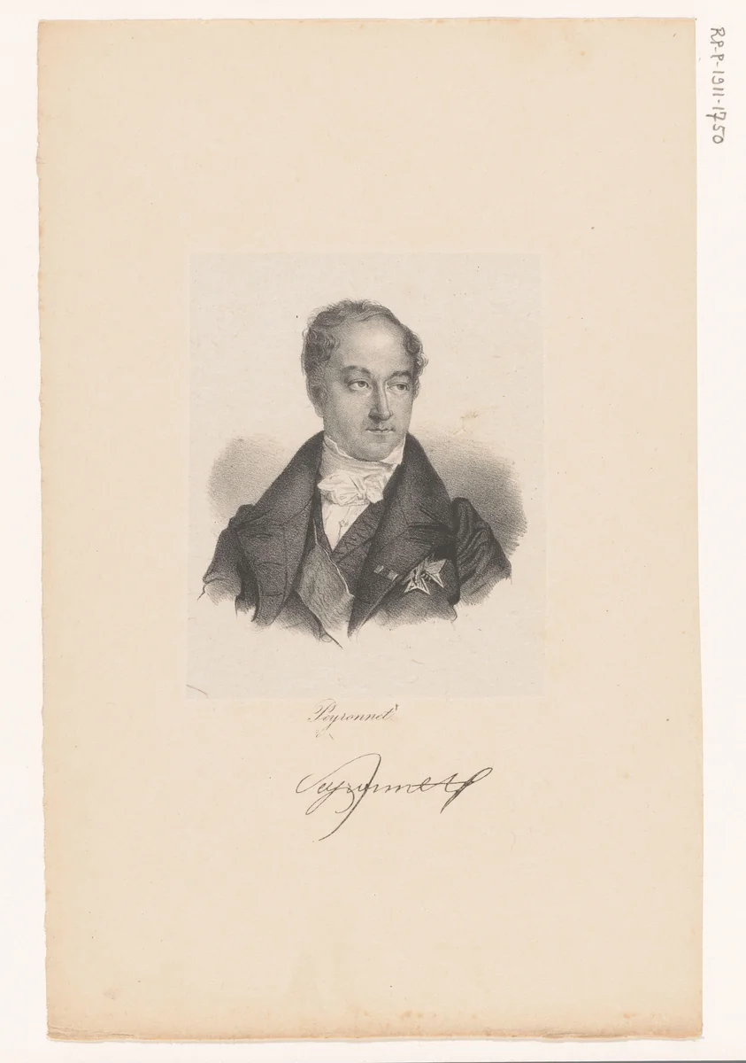 Portret van Pierre-Denis de Peyronnet by anonymous, print, 1832-1842