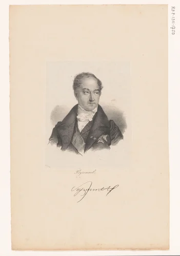Portret van Pierre-Denis de Peyronnet by anonymous, print, 1832-1842