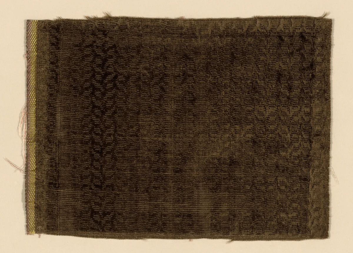 Fragment by Italy, textile, 1775-1800