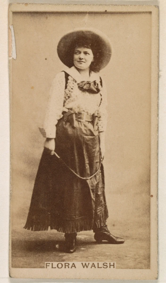 Flora Walsh, from the Actresses series (N245) issued by Kinney Brothers to promote Sweet Caporal Cigarettes by Kinney Brothers Tobacco Company, photograph, 1890