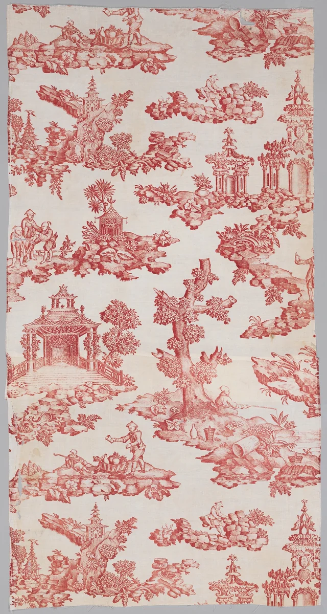 Pagoda by Nixon & Co., textile, 1700-1799
