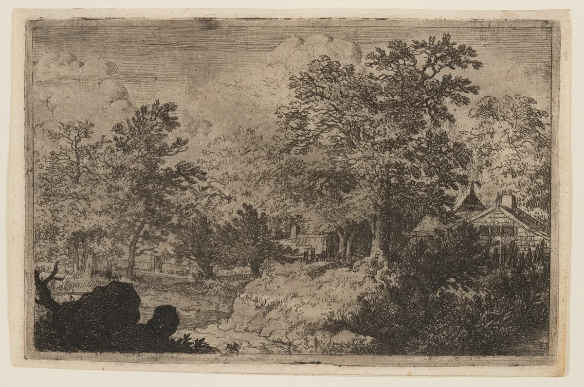 The Oak on the Hill by Allaert van Everdingen, print, 1640-1670