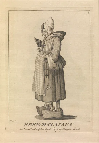 French Peasant by Henry William Bunbury, print, 1771