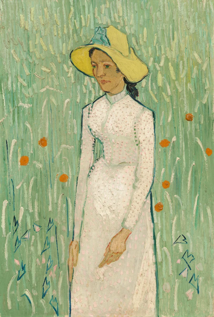 Girl in White by Vincent van Gogh, painting, 1890