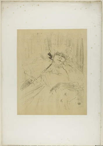 Yvette Guilbert—Chanson Ancienne, from Yvette Guilbert by Henri de Toulouse-Lautrec, print, 1898