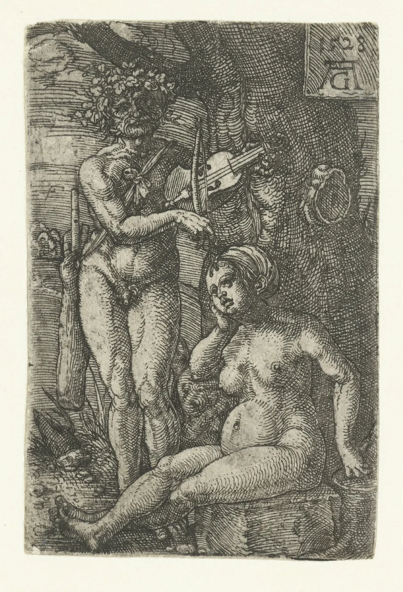 Orpheus en Eurydice by Unknown, print, 1528