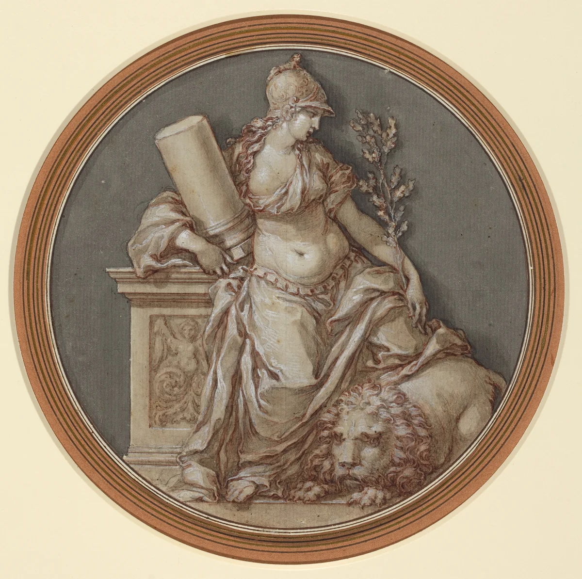 Allegory of Fortitude by Francesco Rosaspina, drawing, 1762-1841