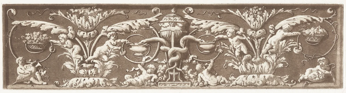 Ornamental Frieze by Jean Jacques Lagrenée, print, 1784-1785