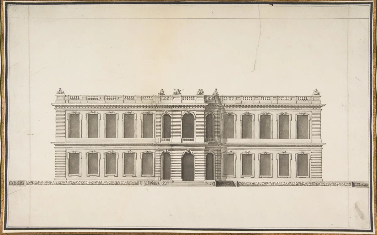 Elevation of a House by anonymous, drawing, 1700-1800