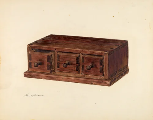 Spice Box by Frank Budash, index of american design, 1940