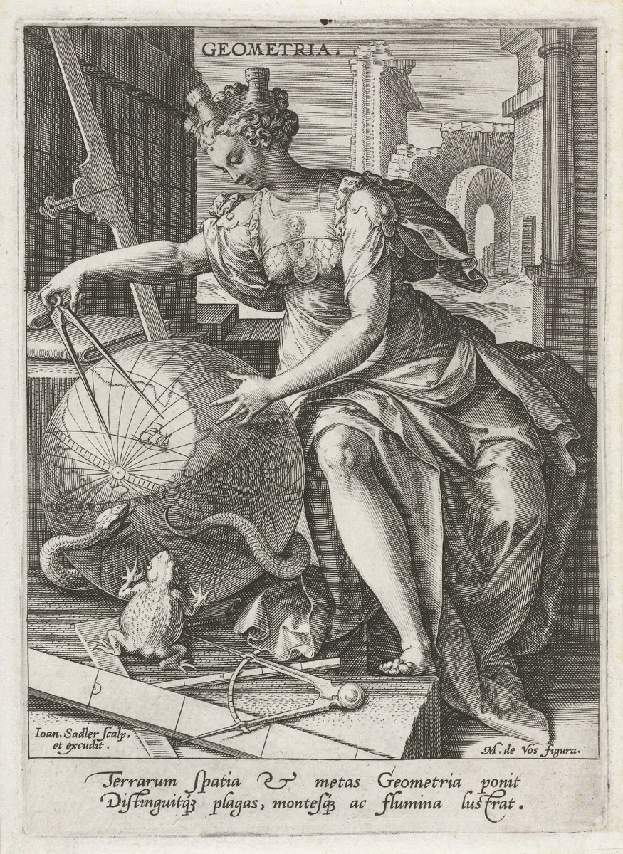 Geometrie by Unknown, print, 1560-1600