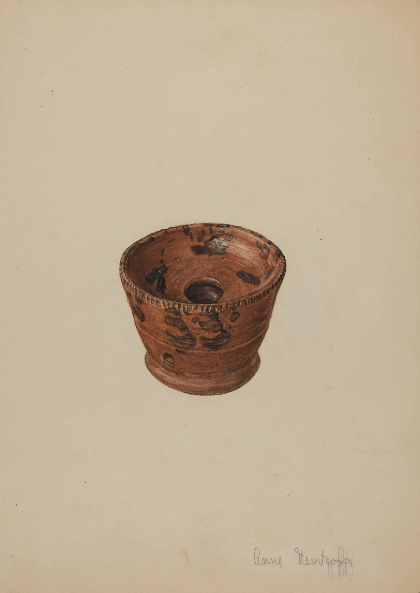 Pa. German Soap Dish by Anne Mentzoff, index of american design, 1940