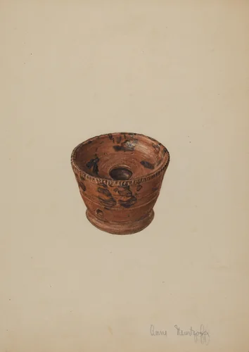 Pa. German Soap Dish by Anne Mentzoff, index of american design, 1940