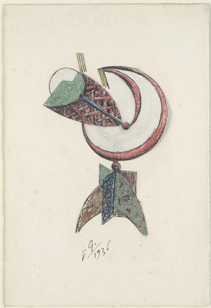 Study for Head by Julio González, drawing, 1936