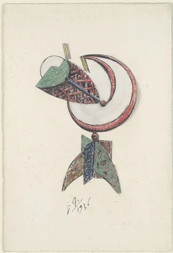 Study for Head by Julio González, drawing, 1936