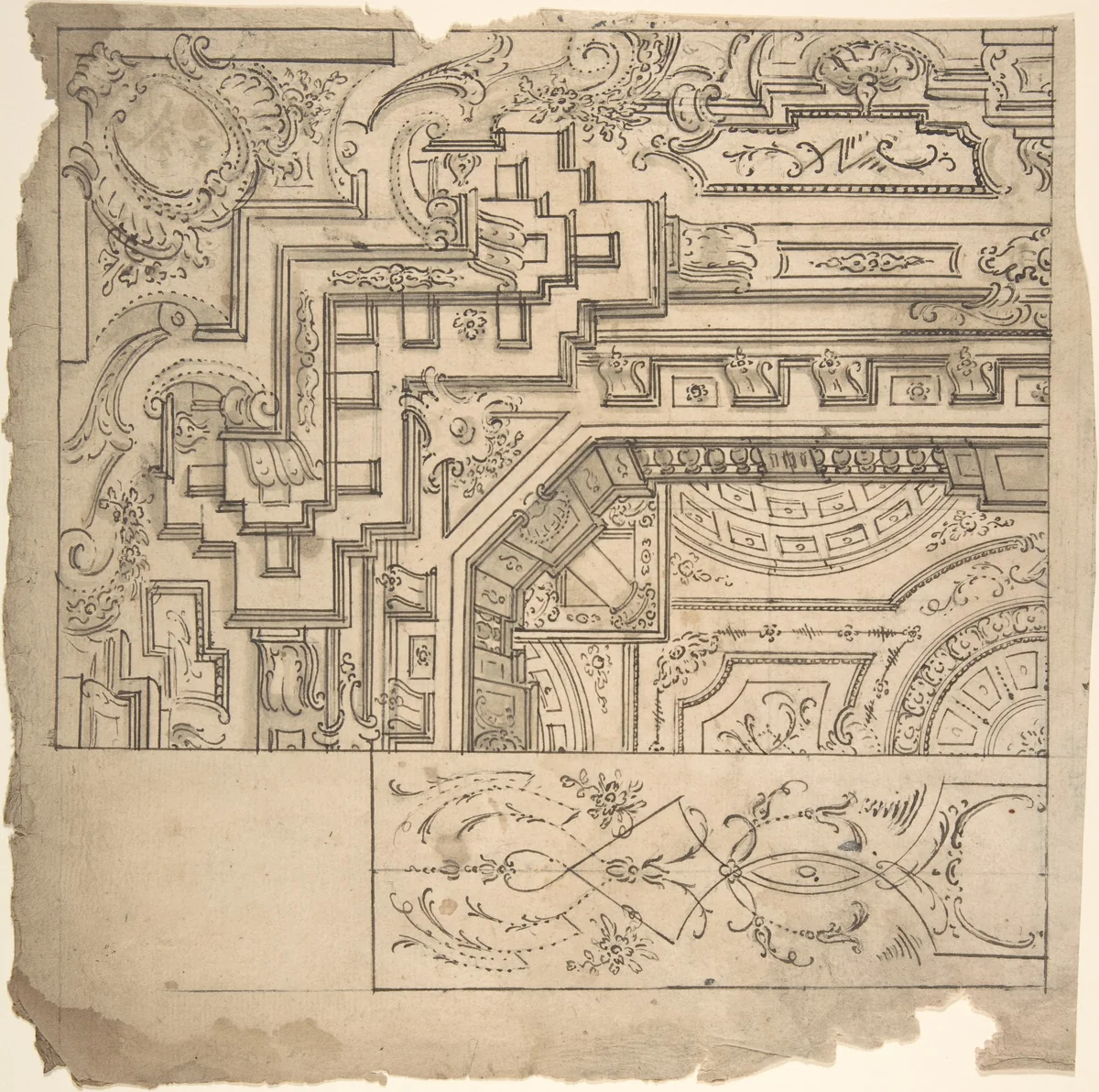 Architectural Drawing by anonymous, drawing, 1700-1800