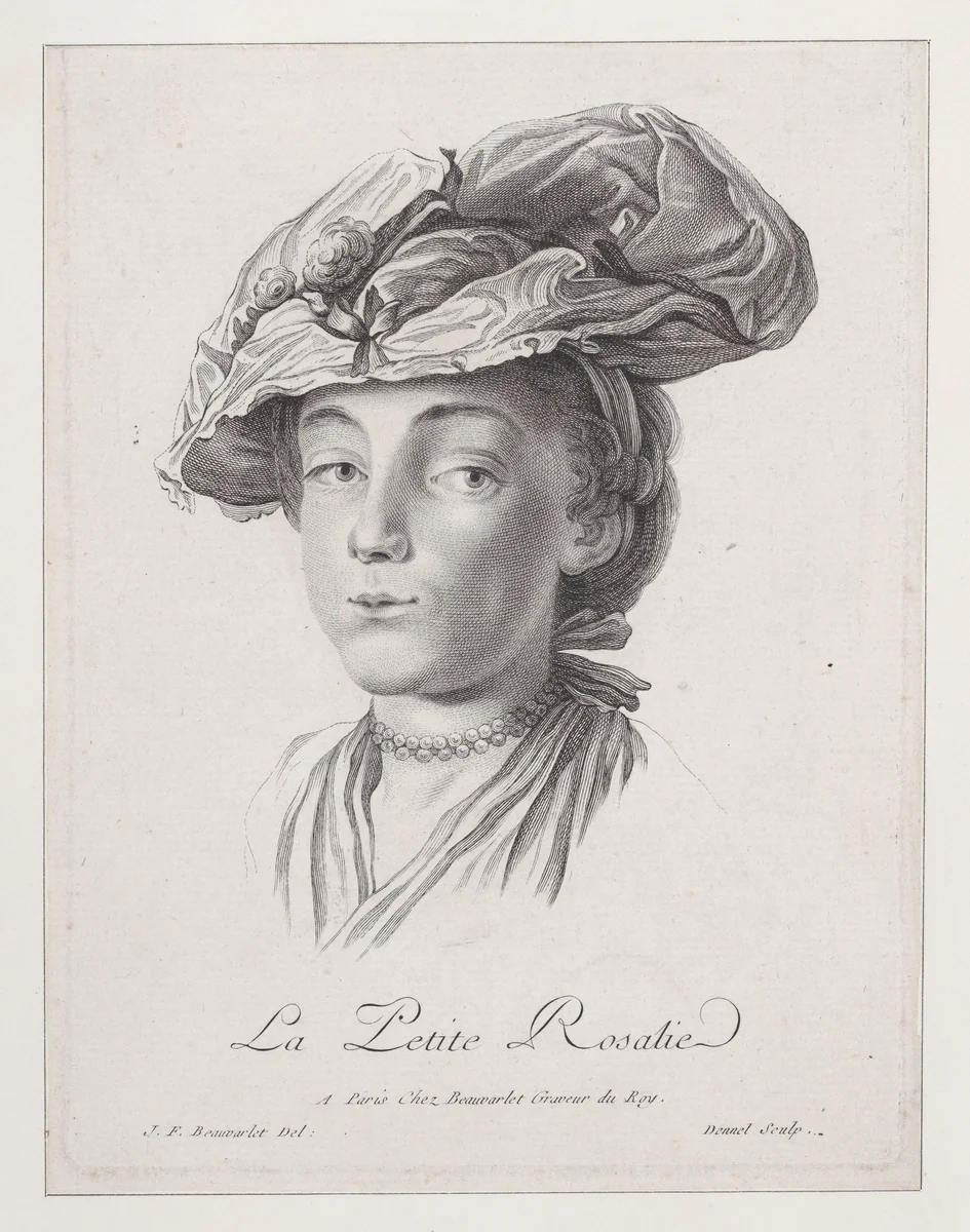 La Petite Rosalie by Louis Dennel, print, 1760-1806