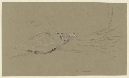 Ankerboei by John Linnell, drawing, 1802-1882