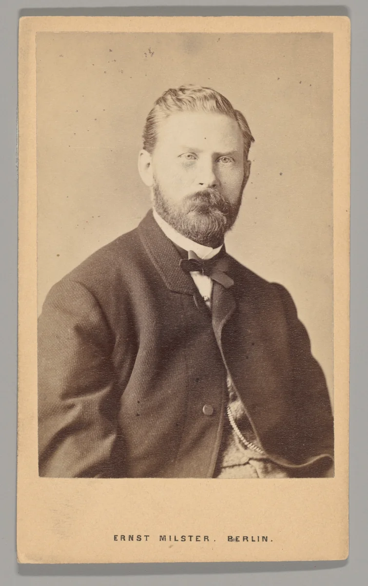[Kraus] by Ernst Milster, photograph, 1860-1869
