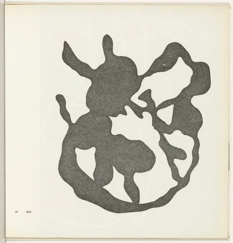 Configuration III (plate, folio 7) from 11 Configurations by Jean Arp, illustrated book, 1918