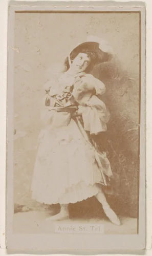 Annie St. Tel, from the Actresses series (N245) issued by Kinney Brothers to promote Sweet Caporal Cigarettes by Kinney Brothers Tobacco Company, photograph, 1890