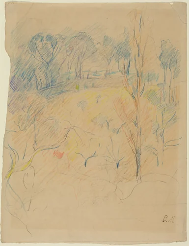 Spring Landscape by Berthe Morisot, drawing, 1890-1891