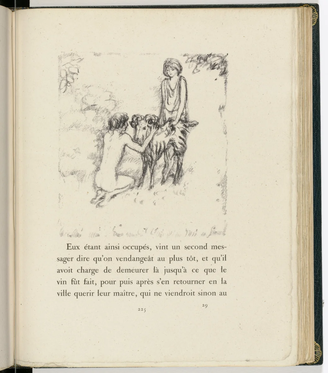 In-text plate (page 225) from Daphnis et Chloé by Pierre Bonnard, illustrated book, 1902