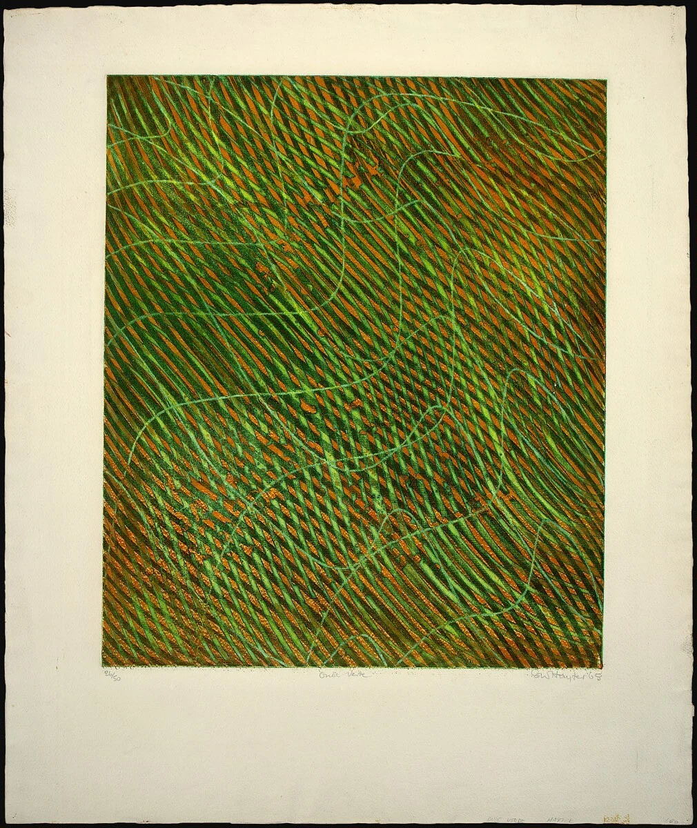 Onde Verte by Stanley William Hayter, print, 1965