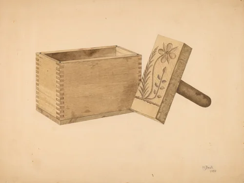 Butter Molds by Harvey Beck, index of american design, 1939